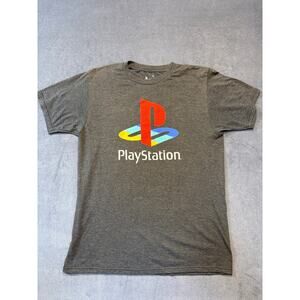 Play Station Brand T-Shirt with Color Logo, Size Medium Unisex